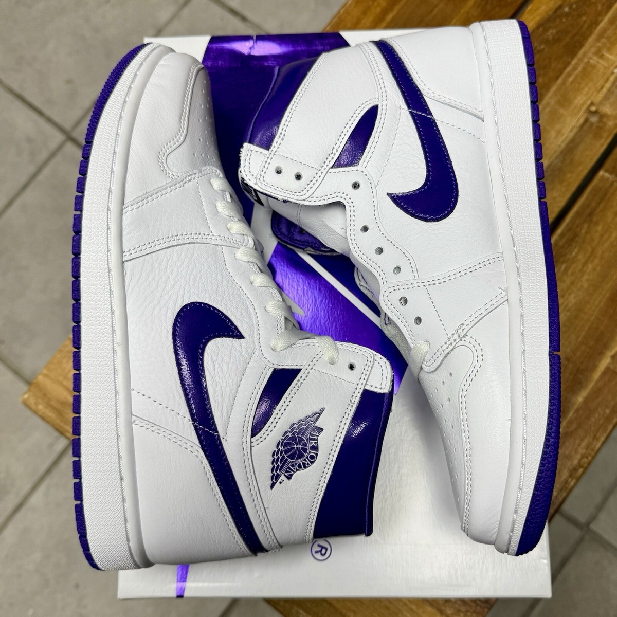 NIKE Air Jordan 1 high og コートパープル　26.5 国内9月22日発売予定】 ナイキ エアジョーダン1 レトロ ハイ OG