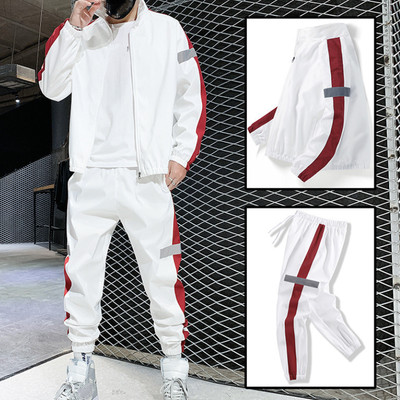 Mens Casual 2Pcs Sets Tracksuit Sweatshirt Pants Bottoms Sports Set Jogging Suit