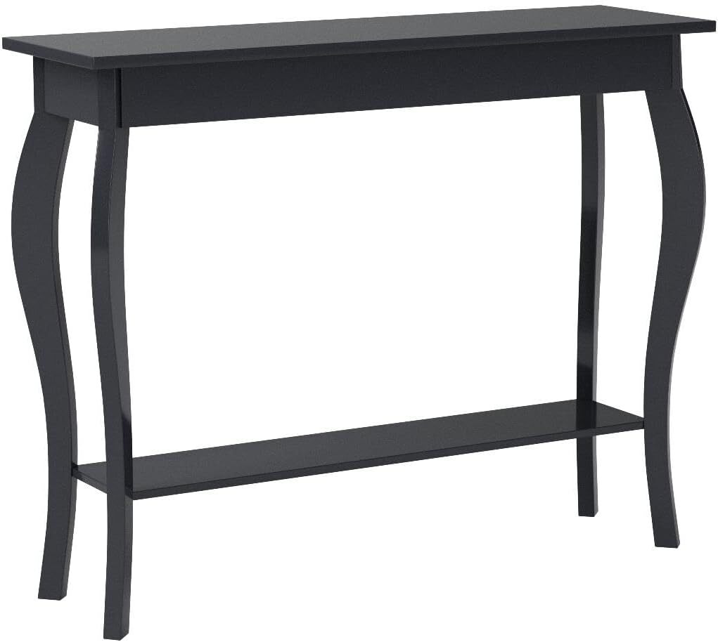 ChooChoo Narrow Console Table, Chic Accent Sofa Table, Entryway Table, Espresso