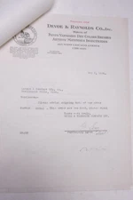 1934 Lamson Goodnow Devoe and Raynolds Co Newark NJ Post Card Ltr Ephemera P719L