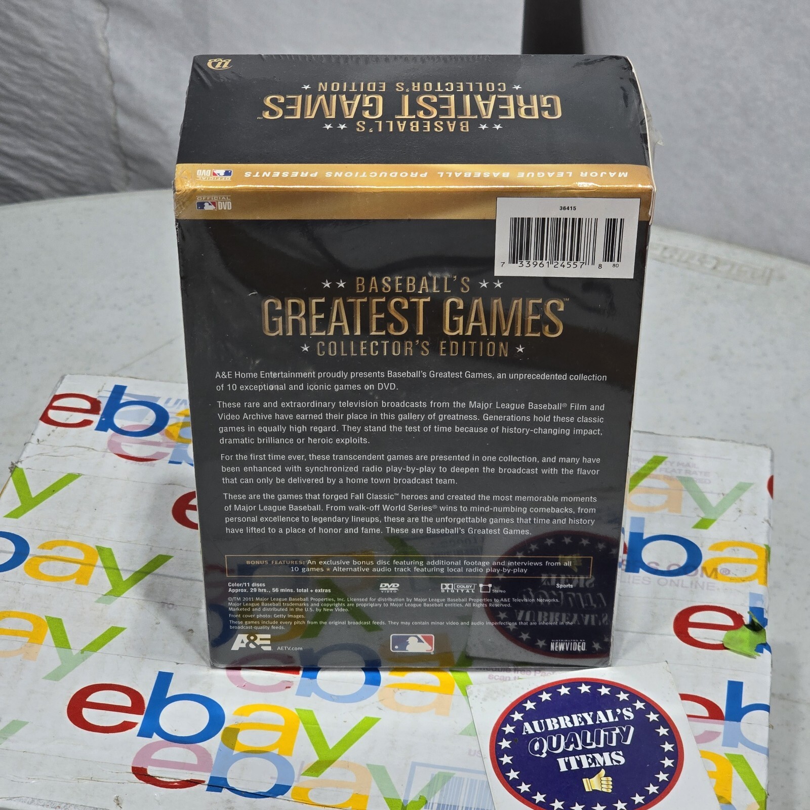 Baseballs Greatest Games (DVD, 2011, 10Disc Set, Collectors Edition