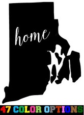 Vinyl Decal Truck Car Sticker Laptop  Home State Outline Love USA Rhode Island