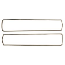 Scott Drake Taillight Bezels Polished Pair Mustang Shelby 1967 Scott Drake Taillight Bezels Polished Pair Mustang Shelby 1967