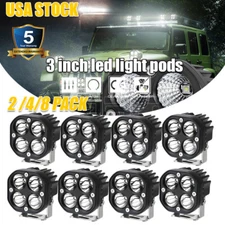 40PCS 3inch LED Light Bar Driving Work Light Off Road for Truck SUV Motorcycle