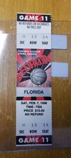 Florida Gators vs Georgia Bulldogs (2-7-1998) Basketball Ticket Stub 