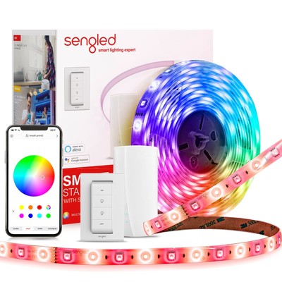 Sengled Zigbee Smart LED Strip Lights Starter Kit Include 16.4ft Smart Light ...