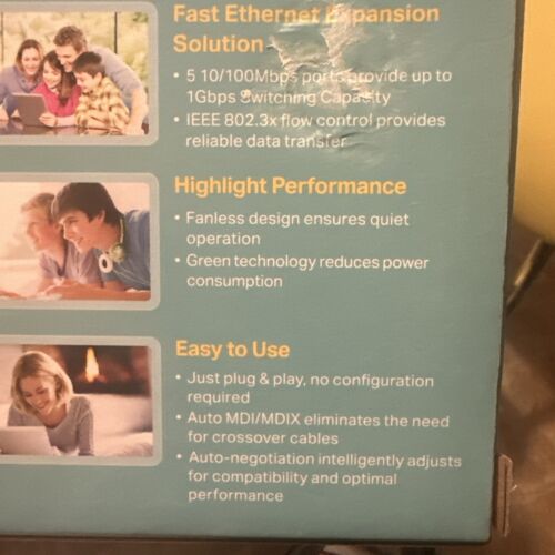 TP-LINK TL-SF1005D 5-Port 10/100Mbps Desktop Switch UK Limited - Picture 4 of 13