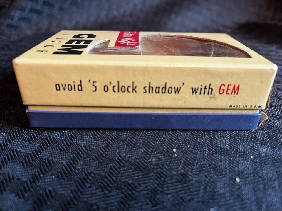 GEM Feather Weight SE Single Edge Safety Razor Vintage 1950s w/ Box