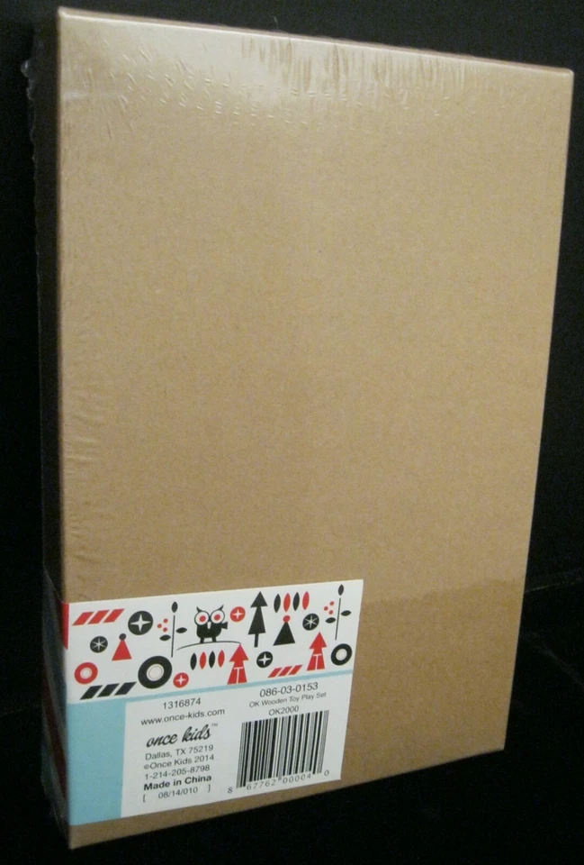 ONCE KIDS SAFARI WOOD AND FELT PLAY SET 6 PIECE FOR AGES 3 & UP BRAND NEW SEALED - Image 3 of 3