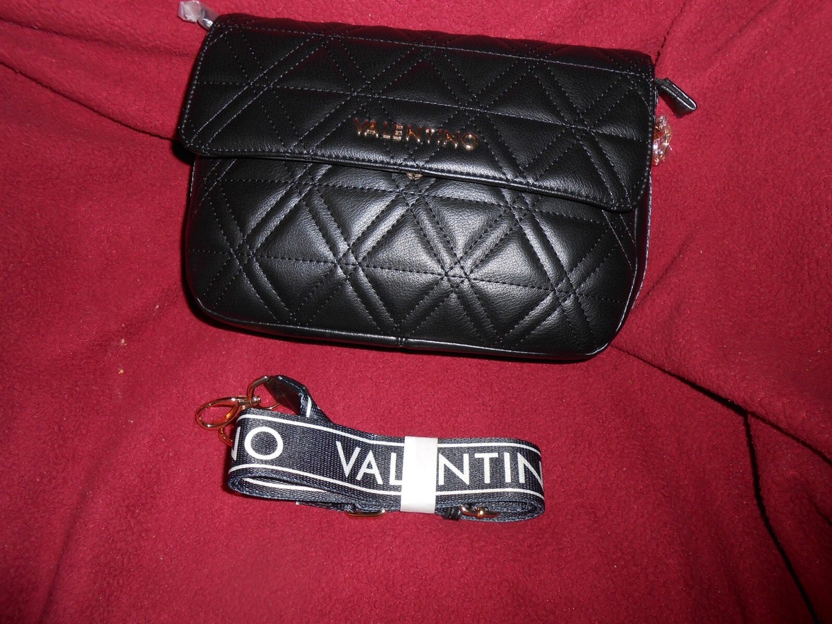 Mario Valentino Spa Crossbody Handbag Purse Black NWT