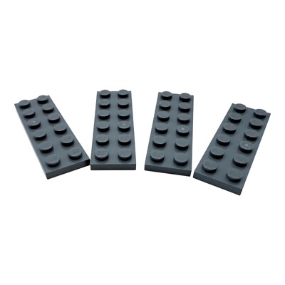 4x LEGO  Platte 2x6 Dark Stone Grey - dunkelgrau 4211002 3795  Plate