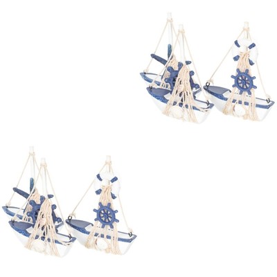 3Pcs Schiff Segelboot Decor Segelboot Dekoration Segelboot Ornament