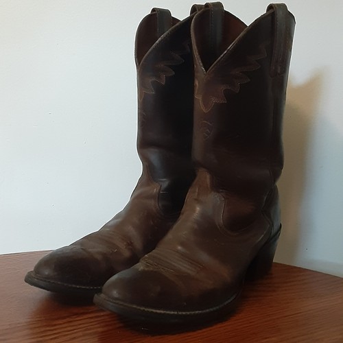 Ariat Sedona 10002194 Men's Brown Leather Pull On Western Cowboy Boots US 8D