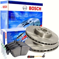 2X Bosch 0986479652 Bremsscheiben 322Mm + BeläGe + Wako Vorne FüR W204 W212 C207