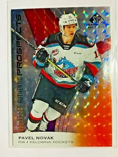  2019-20 SP Game Used CHL Orange #40 Pavel Novak /199 Wild