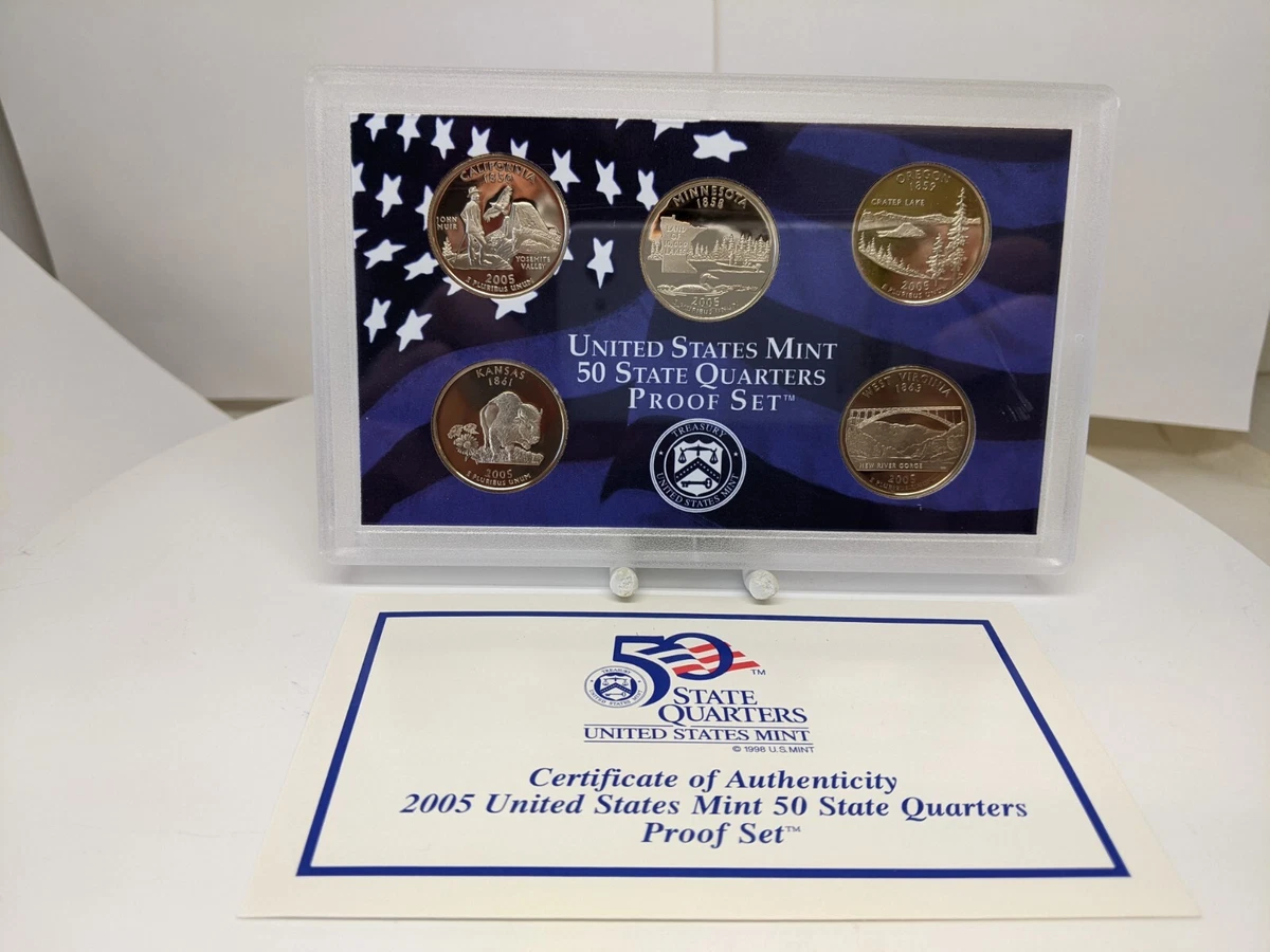 U.S. Mint 2005 Proof Set US State Quarters (1999-2008) for sale | eBay