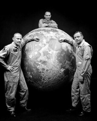 Neil Armstrong, Buzz Aldrin und Michael Collins unsigniertes 10'' x 8'' Foto *3300