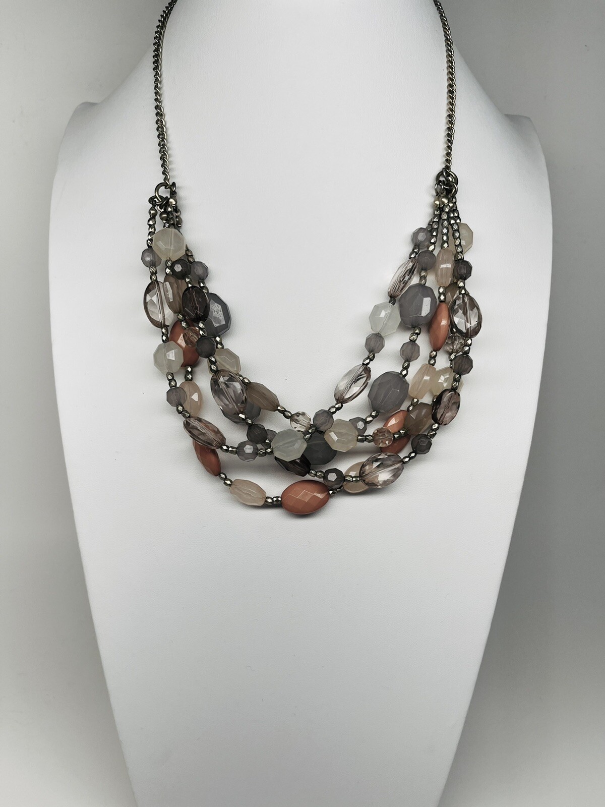 Multi strand beaded statement multicolor collar n… - image 7