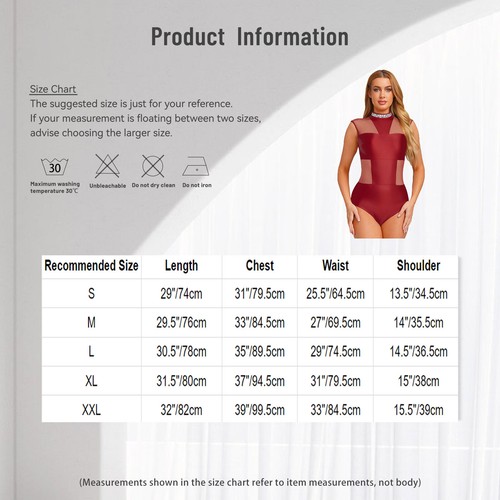 Womens Jumpsuit Stretchy Bodysuit Ballet Dancwear Lyrical Patchwork Modern Mesh - Bild 92 von 92