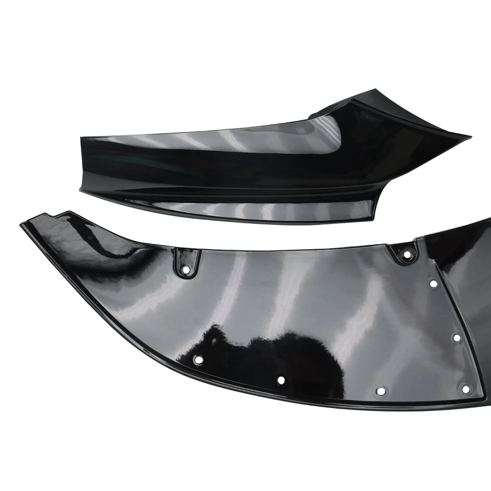 Alerón de parachoques delantero negro brillante para BMW F10 F11 M Sport 2011-2016 Foto 4 de 4