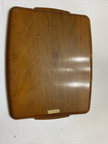 Vassoio da portata vintage anni '60 EKCO legno di pakka 19""X 15"" Made in USA - Foto 8 di 21