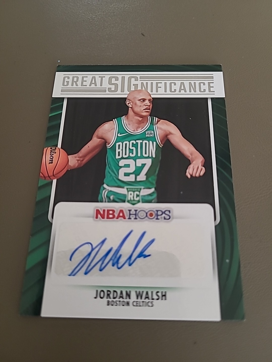 2023-24 Panini NBA Hoops - Great SIGnificance #GS-WAL Jordan Walsh (AU, RC)