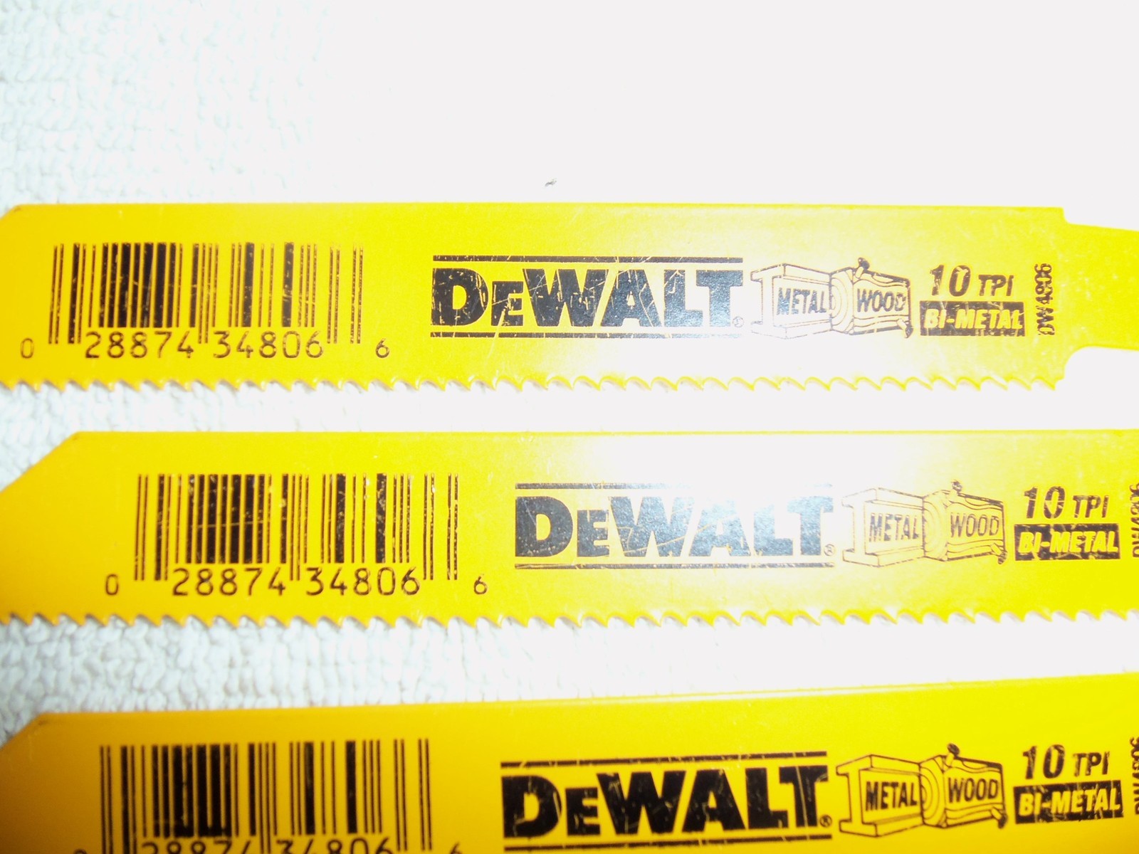 DEWALT DW4806 6" BIMETAL 10 TPI RECIP. SAW BLADE FOR METAL/WOOD GRP
