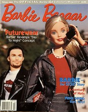FEB 2000 BARBIE BAZAAR BARBIE DOLL COLLECTOR MAGAZINE Price Guide Rare Vinyl