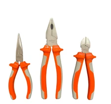 Cutting Pliers 3 Piece Set (6" Long Nose, 6" Diagonal Cutting & 8" Lineman's)