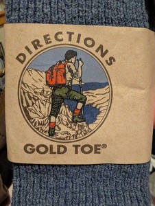 Directions Gold Toe Socks 80percent Cotton/20 Nylon, 8-12.5 Mens 10-13 Sock Size