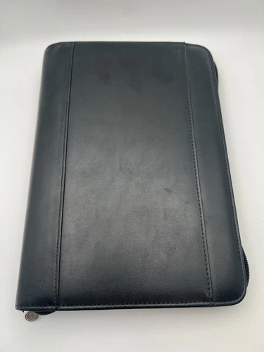 Franklin Covey 365 Black Zip Around Planner Organizer Binder 7-Ring Classic