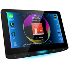 JVC KW-Z1001W Digital Media Receiver featuring 10.1" HD Screen/ Apple CarPlay...