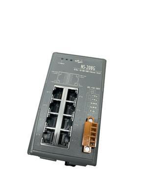 ICP DAS Unmanaged 8-port 10/100/1000 Base-T Ethernet Switch NS-208G 10-30V DC