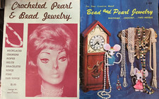 1970s 2 Crocheted/Macrame'/Two-Needle Pearl & Bead Jewelry Illustrated Magazines