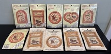 Lot Of 10 Country Traditional Craft Frames Round Cathedral Heart Washboard USA