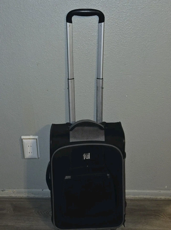 Bolsa de maleta pequeña Ful Rolling Luggage 20" - Negra con asa Multicapa- USADA Foto 2 de 4