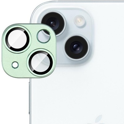 IMAK Metal Armor Green Kamera Schutzfolie für iPhone 15/15 Plus