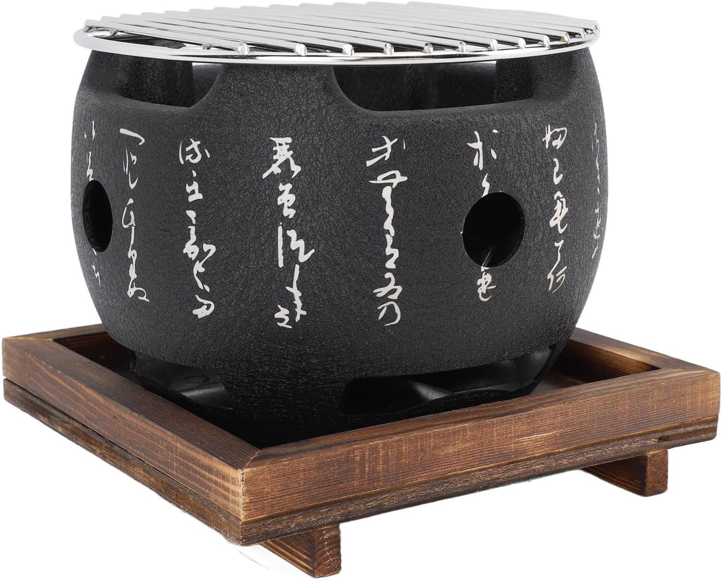 Antica Griglia Shichirin Giapponese | Mini BBQ da Tavolo in Ceramica e Lega