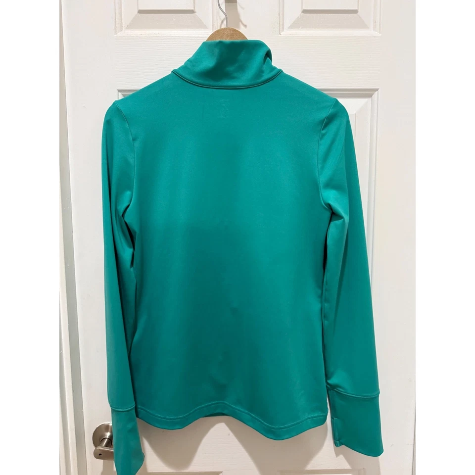 ByZella Women's Teal Green Quarter Zip Long Sleeve Athletic Top Size M NWT - Image 4 of 4