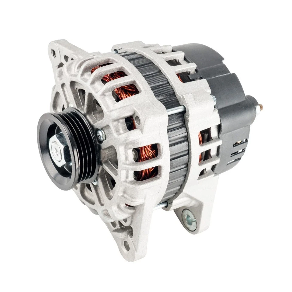 Alternator for Hyundai Accent 2001-2005 Elantra Kia 90A/12V CW 4-Groove Pulley Foto 2 de 4