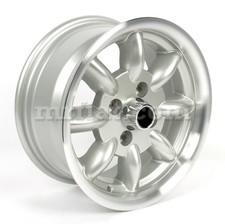 Fiat 124 125 127 131 132 X19 Silver Diamond Cut Minilite Wheel 6x13 New