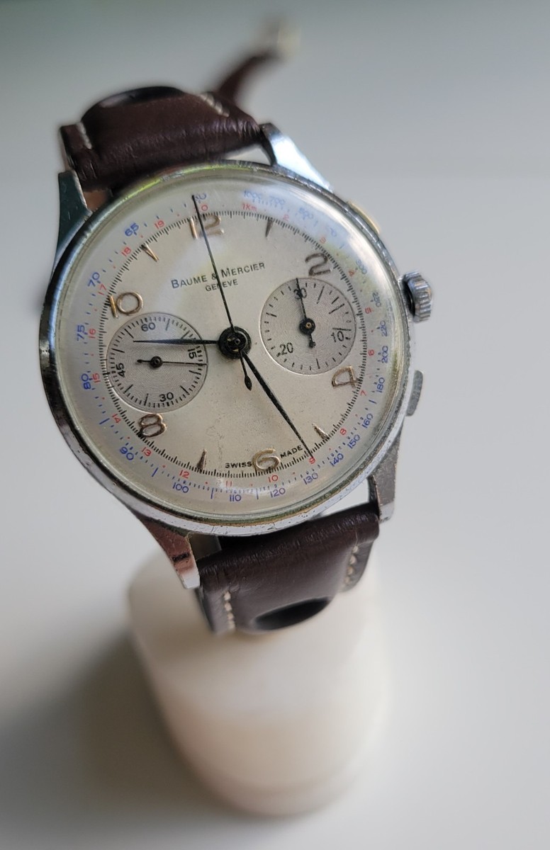 Baume & Mercier Oversize 38m Chronograph Manual Wind Vintage