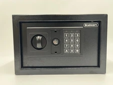 Stalwart Electronic Premium Digital Steel Safe Box Black With Two Override Keys