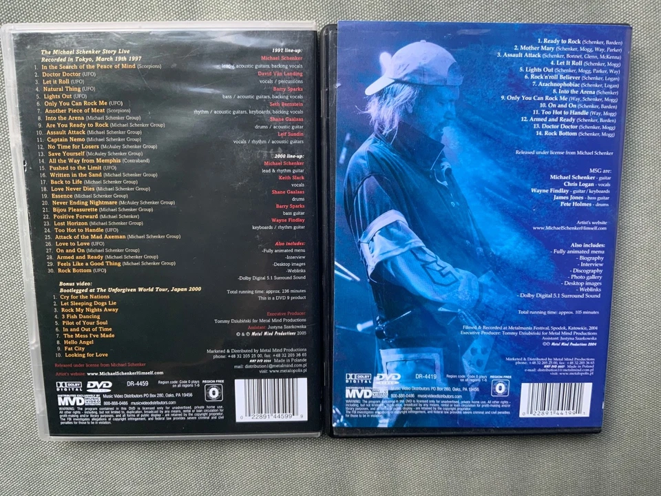 18-CD/DVD Lot Michael Schenker Group Autographed/Signed MSG UFO The Scorpions Foto 4 de 4