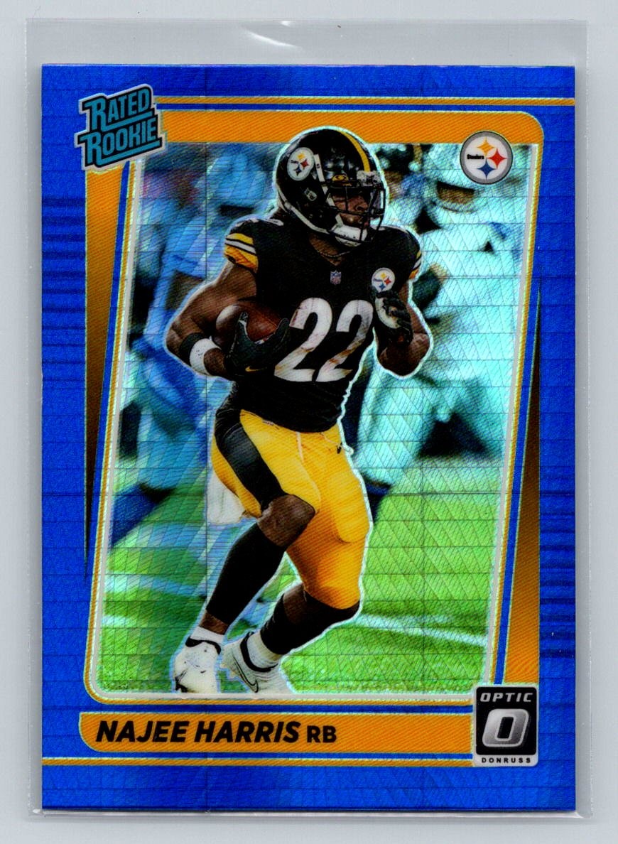 2021 Donruss Optic #213 Najee Harris Blue Hyper