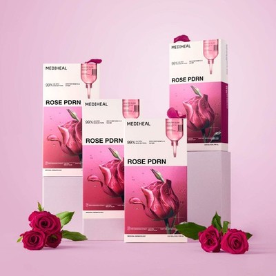 Mediheal Essential Mask Rose PDRN 10 Sheets (4 Pack)