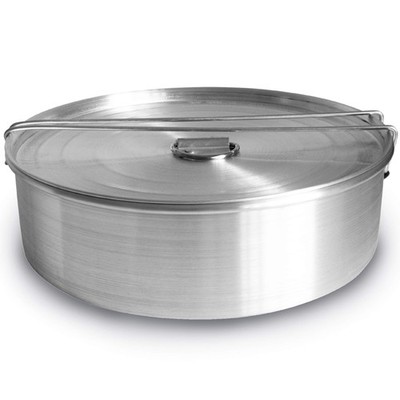 Flan Mold with Lid - Oversized XL (10.5 x 3.2 in) - Authentic Mexican Design Fla