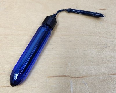 Vintage Bourjois Evening in Paris Cobalt Blue Purse Perfume Vial 1930's Bakelite