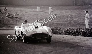 1959 Examiner Grand Prix original photo negative Skip Hudson Ferrari at Pomona