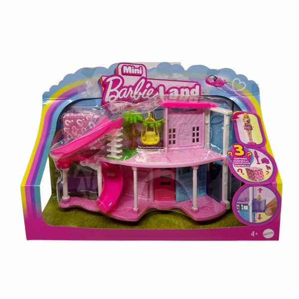Barbie Mini Barbie Land Puppenhaus-Set, Mini-Traumvilla Mit ÜBerraschung - Neu-image